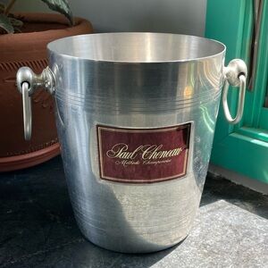Vintage Paul Cheneau Silver toned Champagne Bucket